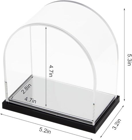 صناديق قوس أكريليك معكوسة مع قاعدة سوداء للعرض، وأشكال عرض تخزين شفافة، وحقيبة عرض دعائم الألعاب، وحاويات تزيين الزهور على سطح الطاولة لتنظيم المقتنيات in Kuwait