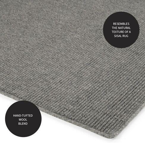 Plough & Hearth Dalton 2x3'6" سجادة موقد مقاومة للحريق | شوكولاتة | سجادة مدفأة من مزيج الصوف | حماية ديكور المنزل من الخشب الصلب والسجاد من الشرر والجمر موقد الخشب in Kuwait