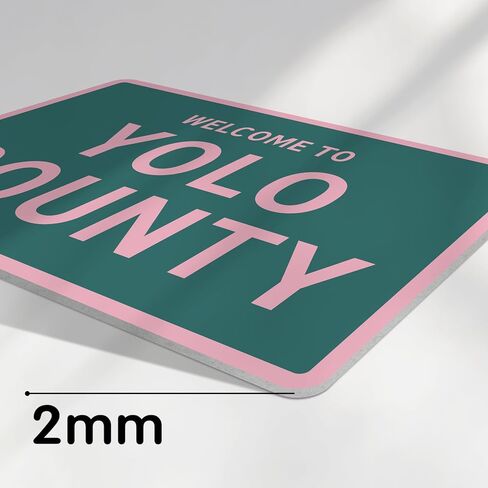 Funny Street Sign 12" x 17" - Welcome to Yolo County Teen Room Decor Aesthetic in Saudi Arabia