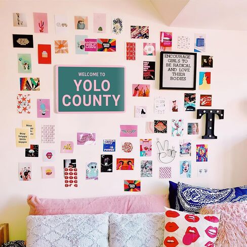 Funny Street Sign 12" x 17" - Welcome to Yolo County Teen Room Decor Aesthetic in Saudi Arabia