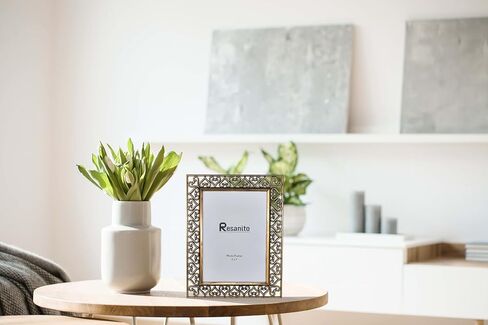 5x7 Metal Picture Frames(2 Pack), Gift Photo Frame with High Definition Glass, Love Heart Style Profile Display Photos for Wall or Tabletop for Home Office Hotel, Ancient Silver in Saudi Arabia