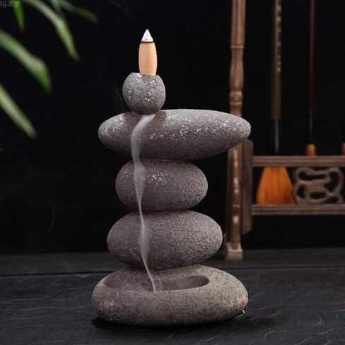 Hem Backflow Incense Cones for Waterfall (3 Types, 120 Cone Incense) - Rose Cones, Jasmine Incense Cones & Lavender Incense Cones | Strong Heavenly Scent with Thick White Incense Fountain in Saudi Arabia
