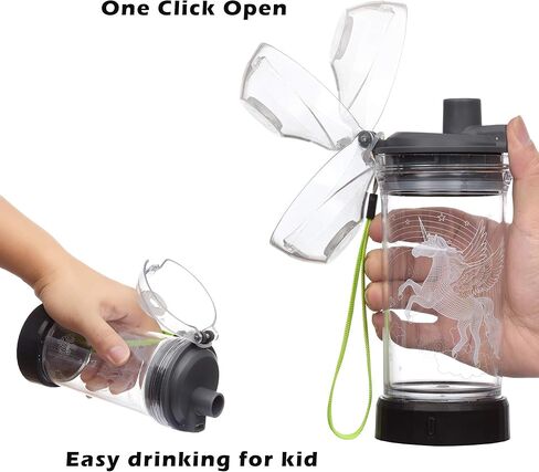 Kids Water Bottle, 3D Dinosaur Illusion LED Light with 7 Color Changing Light - 14 0z - Creative Idea Raptor Gift for Boy Child Holiday Xmas in Saudi Arabia