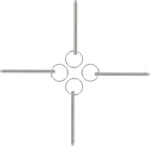Quick Release Pins, Diameter 1/4"(6.3mm) Bimini Top Pin, Usable Length 3.7"(95mm), Full 316 Stainless Steel Marine Hardware for Shipbuilding Ship outfitting(4Pack) in Saudi Arabia