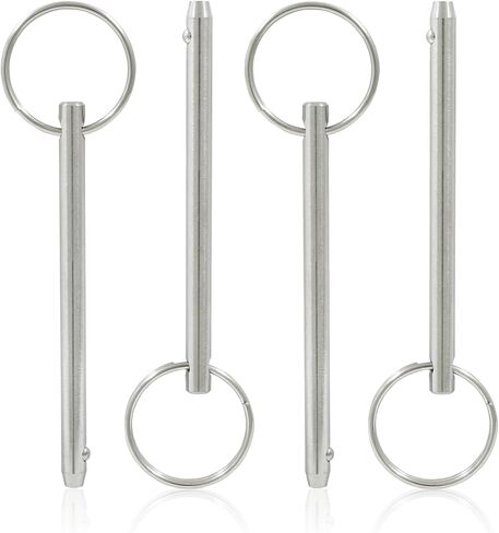 Quick Release Pins, Diameter 1/4"(6.3mm) Bimini Top Pin, Usable Length 3.7"(95mm), Full 316 Stainless Steel Marine Hardware for Shipbuilding Ship outfitting(4Pack) in Saudi Arabia