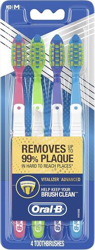 Oral-B Pro Health Vitalizer Advanced Toothbrushes, Soft, 4 Count in Saudi Arabia