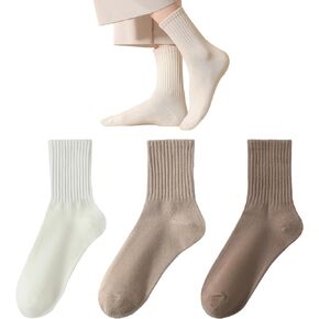 Women Crew Socks Casual Athletic Socks Thin Calf Socks For Women