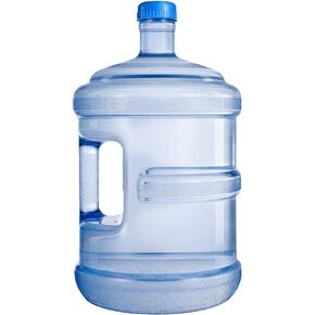 حاوية تخزين المياه، 5 لتر/1. زجاجة مياه سعة 3 جالون مع غطاء لولبي ومقبض - إبريق ماء محمول للرياضة ومستلزمات التخييم والسفر في الهواء الطلق in Kuwait