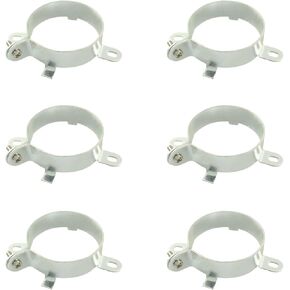 6PCS Capacitor Clips 40mm with Screws and Nuts Inside Circular Electrolytic Capacitor Mounting Clip Bracket Iron Ring Metal Clip for Electrolytic Can Capacitors Mounting Brackets Hoops