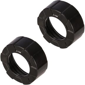 Sausage Caulking Gun Front Cap Black Front Cover (2pcs Plastic)
