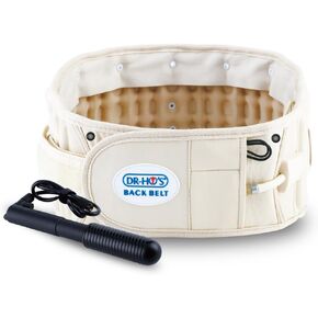 Dr Ho's 2-in-1 Decompression Belt Essential Package - For Lower Back Pain Relief and Lumbar Support - Size A (25-41 Inches) AND 1 Year Warranty