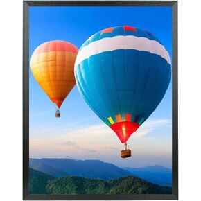 16x21 Picture Frame Solid Wood 16x21 Poster Frame for Wall 16x21 Photo Frames Family Black (T22B1621)