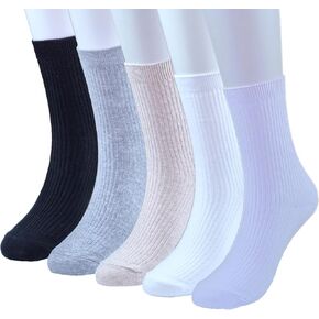 Mini Crew Socks for Women Hiking Socks Women White Ankle Socks Woman Quarter Crew Socks Gym Compression Sets Workout Cozy Socks 5 Pairs Korea