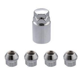 ACROPIX M12x1.25 Car Wheel Lock Lug Nuts Set Anti Theft Lug Nut Screw Fit for Subaru Legacy - Pack of 5 Silver Tone