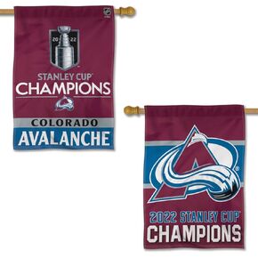 Colorado Avalanche 2022 NHL Stanley Cup Champions Double Sided Banner Flag