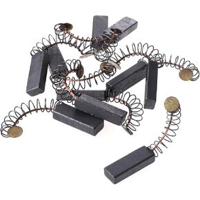 10 Pcs Carbon Brushes with wire leads and brush springs attached 28 mm x 10 mm x 6 mm for Generic Electric Motor