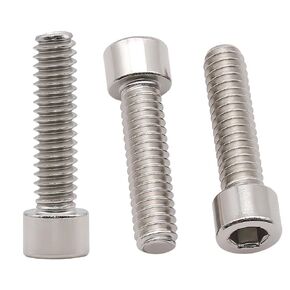 #8-32 x 1-1/2 (50 Pack) Stainless Steel Hex Socket Head Cap Screws, Stainless Steel 304 (18-8), Full Thread, Coarse Thread UNC, No Knurling Cap Head