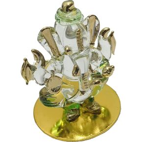 Kunal Art & Crafts Ganesha for Diwali Sitting Ganesh Sculpture Murti Mini Ganpati Idol Car Dashboard/Deepawali Puja Statue, mandir, tample Diwali Gift Size- Height- 3 inch Green