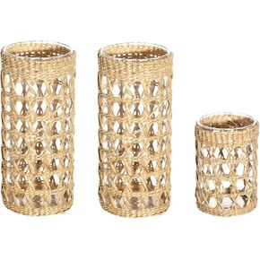 حامل شموع Ling's Moment Wicker لديكور المنزل وديكورات طاولات الزفاف in Kuwait