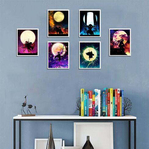 LYCZIPO Anime Poster - Japanese Anime Wall Art Poster - 8x10 Inches Unframed Set Of 6,HD Print Painting for Living Room,Home Bedroom Playroom Wall Decor. (6ds02) in Saudi Arabia