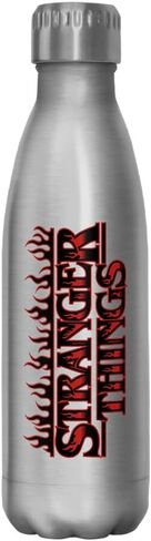 زجاجة من الفولاذ المقاوم للصدأ بشعار Netflix Stranger Things Stranger Flame سعة 17 أونصة، متعددة الألوان in Kuwait