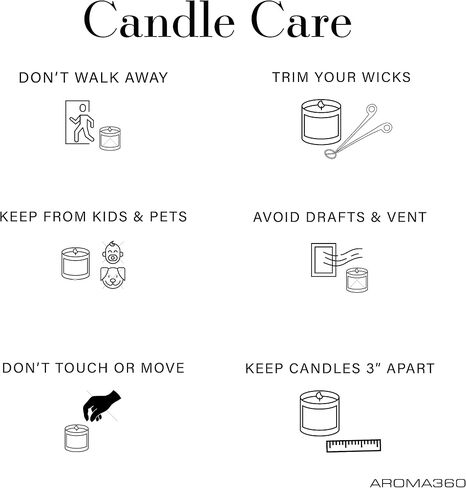 Aroma360 - My Way 50oz Candle - Luxury Scented Candles with Essential Oils - Lush Sandalwood, Warm Virginia Cedar & Iris - Aromatherapy - Soy Candles - 295hr Burn in Saudi Arabia