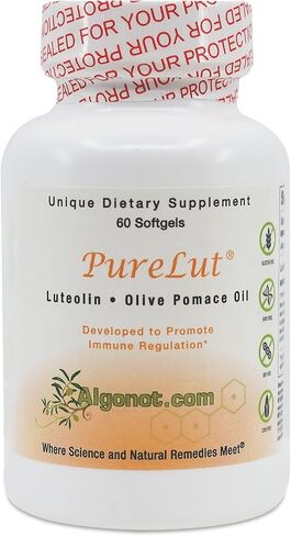 PureLut: Pure liposomal Luteolin - 60 gelcap, Patented Combination of Natural and Pure luteolin in Olive Pomace Oil. in Saudi Arabia