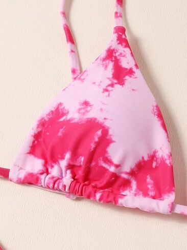 SOLY HUX Women's Tie Dye Spaghetti Strap Bikini Set 2 Piece Swimsuit Bathing Suit in Saudi Arabia