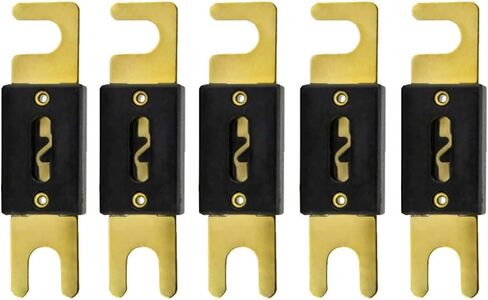 Etopar 5 X 100A مطلي ANL فيوز السيارات مسمار الصمامات 100A أمبير الذهب شفرة سيارة الصوت مكبر صوت استيريو العاكس in Kuwait