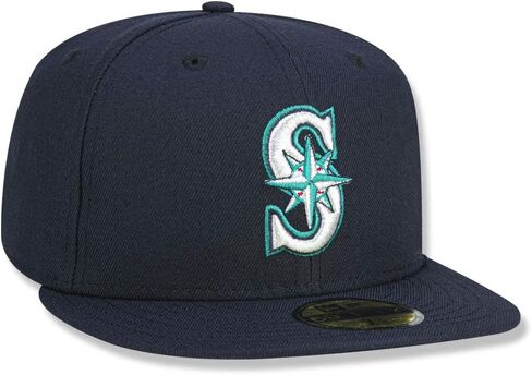 New Era 59FIFTY Seattle Mariners MLB 2017 Authentic Collection On Field Game Fitted Cap Size 7 1/2 in Saudi Arabia
