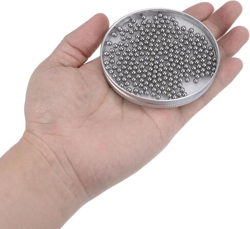 350pcs Precision Balls 4mm Diameter Carbon Steel Ball for Bearings, Silver in Saudi Arabia