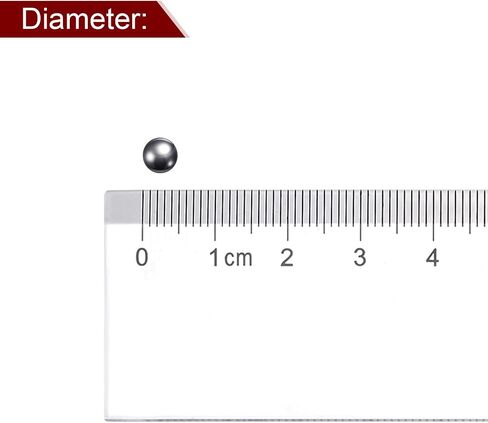 350pcs Precision Balls 4mm Diameter Carbon Steel Ball for Bearings, Silver in Saudi Arabia
