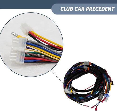 مجموعة أسلاك عربة الجولف لوحدة التحكم الرمادية السابقة لسيارة النادي #1515-5201، استبدل OEM #103850301، تتضمن حزام محول Mcor 2 & 4، مجموعة أسلاك كاملة لسيارة النادي السابقة in Kuwait