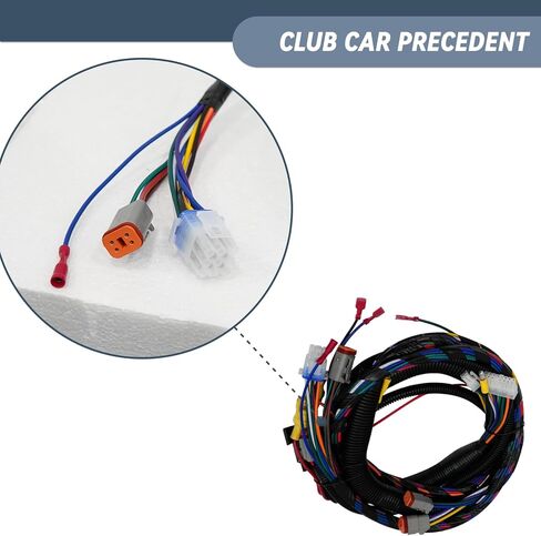 مجموعة أسلاك عربة الجولف لوحدة التحكم الرمادية السابقة لسيارة النادي #1515-5201، استبدل OEM #103850301، تتضمن حزام محول Mcor 2 & 4، مجموعة أسلاك كاملة لسيارة النادي السابقة in Kuwait