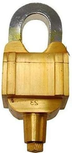 Fully functional brass puzzle keyed padlock with 6 Keys (3X2 Set) Vintage Look Heavy Duty tricky door lock (Golden) in Kuwait