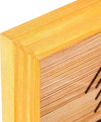 Rustic Wooden Square Picture Frames 8x8 - Set of 2 - 100% Natural Solid Eco Wood with Real Glass for Wall Mounting and Tabletop Photo Frame - Yellow in Saudi Arabia