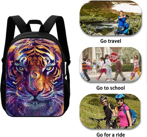 حقيبة ظهر Tiger Kids للأولاد المراهقين 3 قطع حقيبة ظهر مع مجموعة صندوق الغداء لحقيبة الكتب للمدرسة المتوسطة للأولاد والأطفال والمراهقين وحقائب الظهر لطلاب المدارس الابتدائية المتوسطة in Kuwait