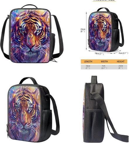 حقيبة ظهر Tiger Kids للأولاد المراهقين 3 قطع حقيبة ظهر مع مجموعة صندوق الغداء لحقيبة الكتب للمدرسة المتوسطة للأولاد والأطفال والمراهقين وحقائب الظهر لطلاب المدارس الابتدائية المتوسطة in Kuwait