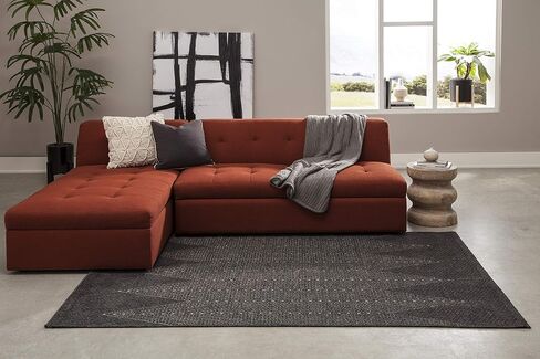 Momeni Rugs Como Contemporary Geometric Indoor Outdoor Area Rug, 7'10" x 10'10", Charcoal in Saudi Arabia