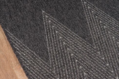 Momeni Rugs Como Contemporary Geometric Indoor Outdoor Area Rug, 7'10" x 10'10", Charcoal in Saudi Arabia