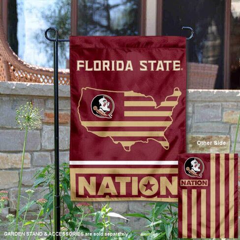 Florida State Seminoles Garden Flag with USA Stars and Stripes Nation in Saudi Arabia