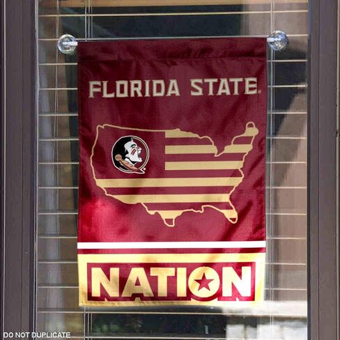 Florida State Seminoles Garden Flag with USA Stars and Stripes Nation in Saudi Arabia
