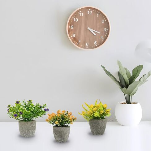 مجموعة من 3 نباتات خضراء صناعية صغيرة بوعاء داخلي، نباتات صناعية صغيرة ديكور للمنازل والحمامات والغرف والفصول الدراسية والمكاتب والمطابخ وبيوت المزارع in Kuwait