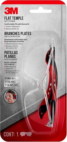 3M Flat Temple Safety Eyewear with Scratch Resistant Lens in Saudi Arabia