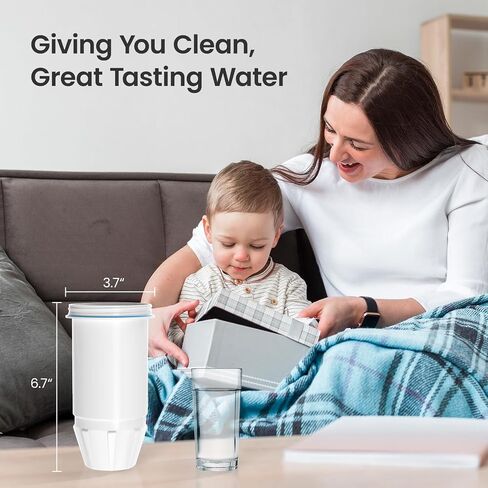 ZR-001 Replacement Water Filters for Pitchers and Dispensers Fit for ZR-001 ZR-017 ZR-004 ZD-013 ZS-008, 6 Stage Filtration System for Remove Lead, Chlorine, Fluoride, PFOA/PFOS,TDS -Pack of 12 in Saudi Arabia