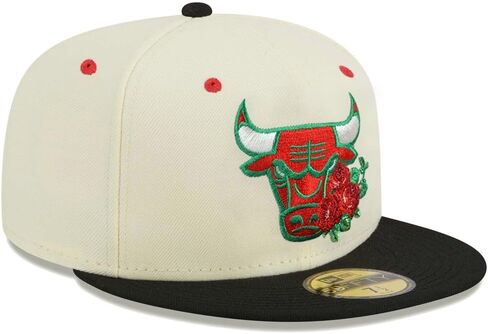 New Era Chicago Bulls 59FIFTY 6X NBA Finals Champions Patch Fitted Cap, Hat in Saudi Arabia