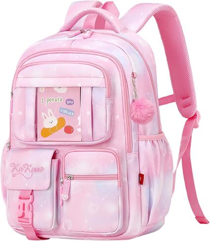 حقيبة ظهر للأطفال للبنات، حقيبة مدرسية لطيفة للفتيات، حقيبة كتب لطلاب المدارس الابتدائية والمتوسطة، حقيبة ظهر أرجوانية للمراهقين in Kuwait