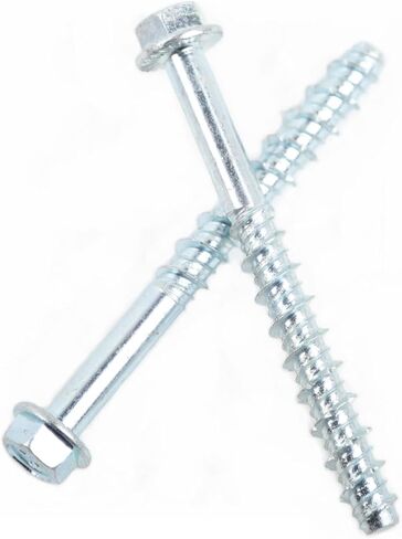 20 قطعة من المراسي اللولبية الأسمنتية ذات الحافة السداسية، قطر 1/4 بوصة × 1-1/4 بوصة الطول، مسامير أسمنتية مشقوقة ذات شفة سداسية، مراسي حلزونية عالية القوة للخرسانة شديدة التحمل. in Kuwait