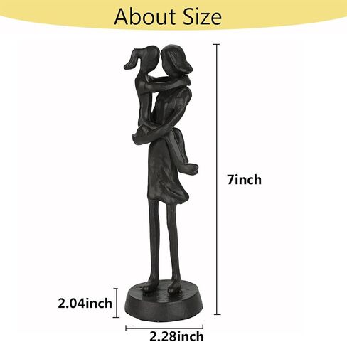 Iron Sculpture Home Decor - Metal Ornament Figurine,Handcrafted Couple Iron Sculpture & Romantic Gift for Weddings and Anniversaries, Perfect for Home and Office Decor (Kiss Under Umbrella) in Saudi Arabia