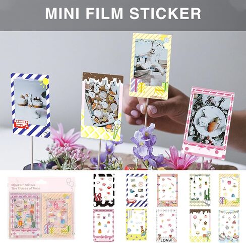 Mini 3 Inch Film Photo Frame for Fuji Polaroid Instax Mini 12/11/99/EVO Instant Camera, Wooden Frame Holds 2.2x3.4 Inches 3 Photos with Sticker for Wall & Tabletop Display (Only One)(Black) in Saudi Arabia